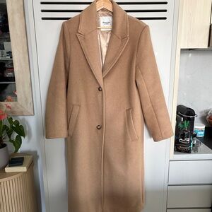 Abercrombie & Fitch Wool-Blend Tailored Topcoat